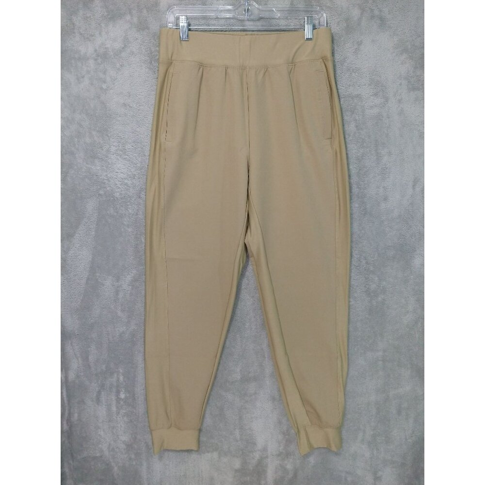 Eddie Bauer Pants Mens Medium Beige Joggers Taper Leg Elastic Waist Stretch